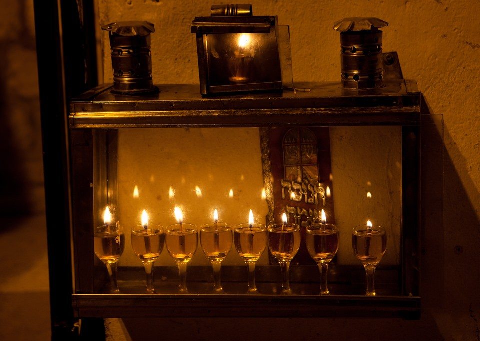 Menorah in a box