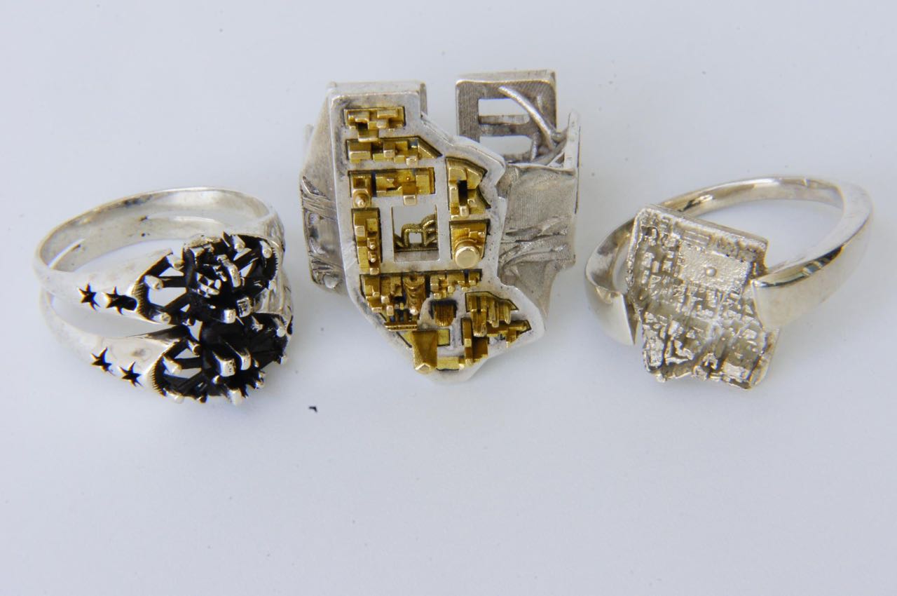 Art design city landscape rings from Israel