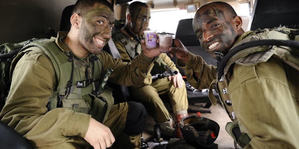 face paint soldiers