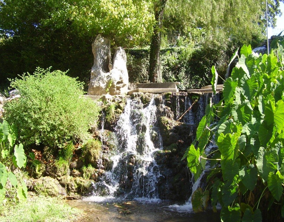 greenery waterfalls
