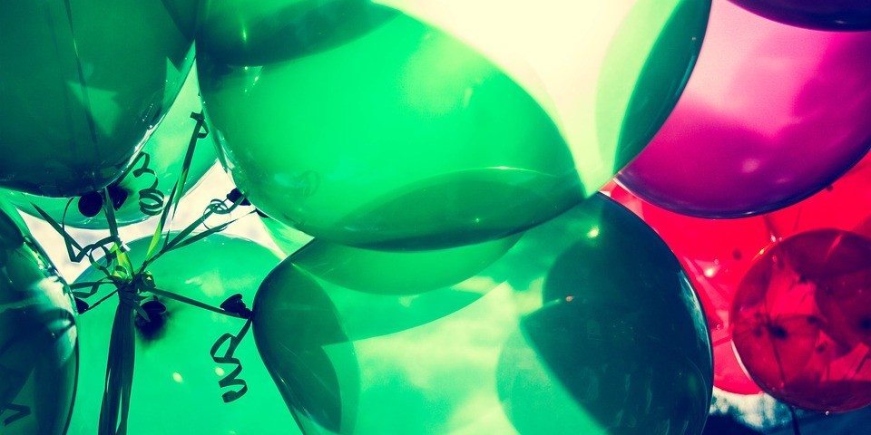 Birthday Art Celebrate Celebration Balloons Bright