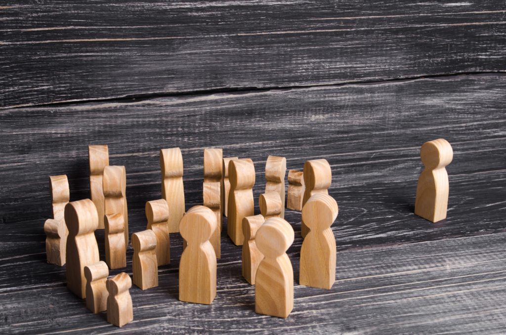 a crowd where you say excuse me and sorry 