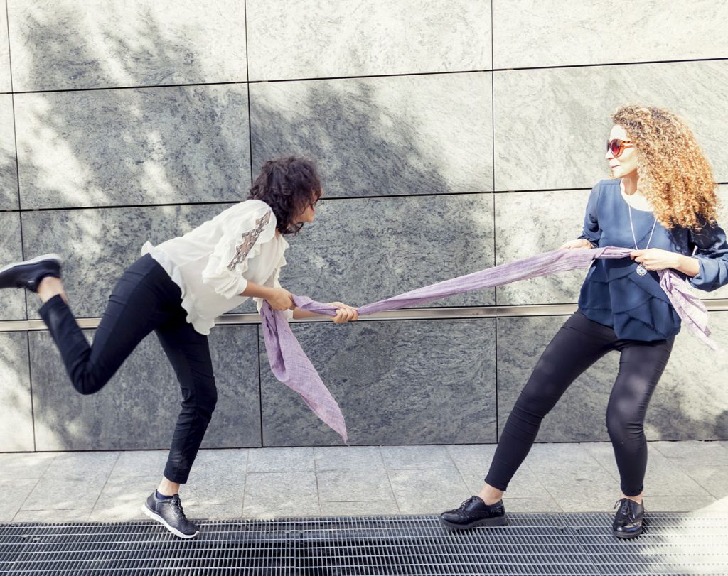 israeli girls playing tug war 